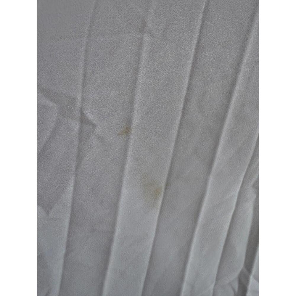TOME x RTR White Pleated Midi Dress Size 8 stains and mesh tear - Picture 9 of 15